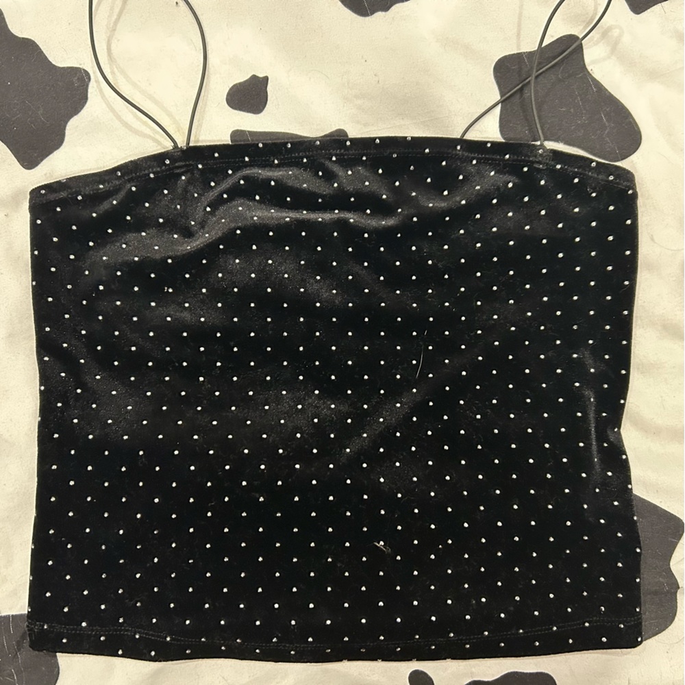 Rhinestone crop top